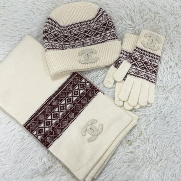 Chanel scarves, hats, gloves